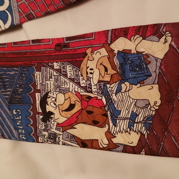 Flintstones Hand-Made Silk Neck Tie - Picture 2 of 5